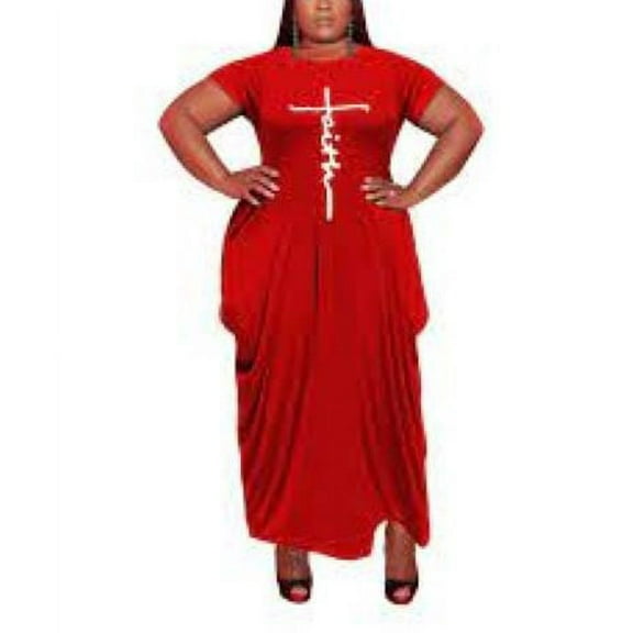 Faith Maxi Dress (Red)