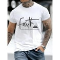 thumbnail image 1 of Faith Mountains Graphic Tee Inspirational Tee T Shirt Tops Short Sleeve Round Neck White S-5XL, 1 of 5