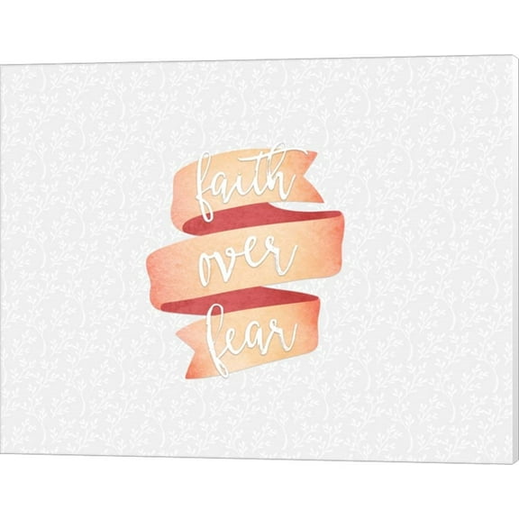 Faith Over Fear Banner by Tara Moss, Canvas Wall Art, 20W x 16H