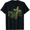 thumbnail image 1 of Faith Over Fear Bible Verse Aesthetic Christian T-Shirt Shirts, 1 of 3