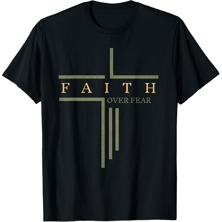 Aesthetic Faith T Shirts Faith Over Fear Bible Verse Aesthetic