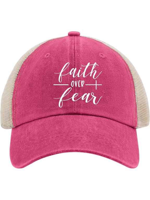 Faith Over Fear Caps Mountain Hat Dad Hats for Men Gifts for Her Outdoor Hat