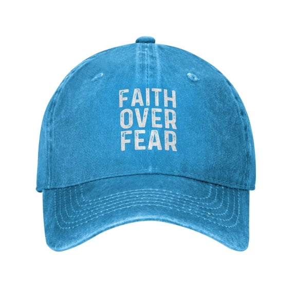 Faith Over Fear Caps for Men Women Funny Unisex Baseball Hats