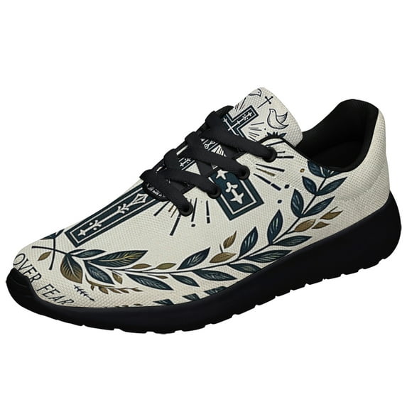 Faith Over Fear ChriStan Shoes Sneakers Black Size 8.5