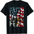 thumbnail image 1 of Faith Over Fear Christian American Flag Patriotic T-Shirt Shirts, 1 of 3