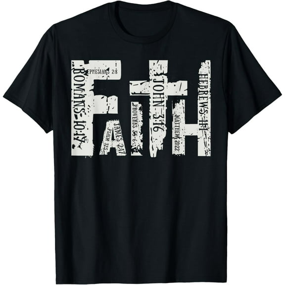 Faith Over Fear Christian Jesus Faith Retro Christian T-Shirt Tops Tee