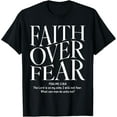 thumbnail image 1 of Faith Over Fear Christian T-Shirt Shirts, 1 of 3