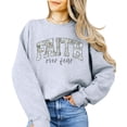 thumbnail image 1 of Faith Over Fear Graphic Pullover Inspirational Religious Spring Sweatshirt Gray Sweatshirt Adult Large, 1 of 7