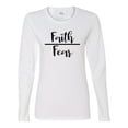 thumbnail image 1 of Faith Over Fear Ladies Long Sleeve T-shirt-White-xl, 1 of 4