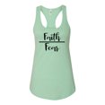 thumbnail image 1 of Faith Over Fear Ladies Racerback Tank Top-Mint-small, 1 of 4