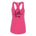 thumbnail image 1 of Faith Over Fear Ladies Racerback Tank Top-Raspberry-small, 1 of 4