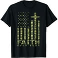thumbnail image 1 of Faith Over Fear Military Camo Inspirational Christian T-Shirt Tee, 1 of 4