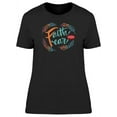 thumbnail image 1 of Faith Over Fear Motivation T-Shirt Women -Image by Shutterstock, Female Small, 1 of 2