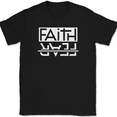 thumbnail image 1 of Faith Over Fear T-Shirt Christian Pray Praise Worship Jesus Christ God Tee - Black, XL, 1 of 1