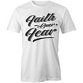 thumbnail image 1 of Faith Over Fear T-Shirt | Religious Christian White Tee Gift, 1 of 5