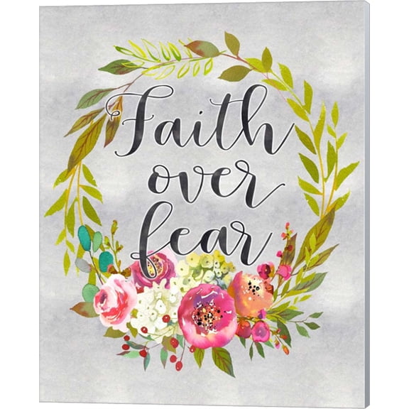 Faith Over Fear by Tara Moss, Canvas Wall Art, 16W x 20H