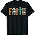 thumbnail image 1 of t-shirt Faith Patterns God Jesus Religious Christian Men Women Kids T-Shirt mens，black，women，funny，men，journey，Crew Neck, Short Sleeve,printing, 1 of 4