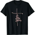 thumbnail image 1 of Faith, Pink Cross, Pink Font Resembling Cross, Elegant Faith T-Shirt, 1 of 3