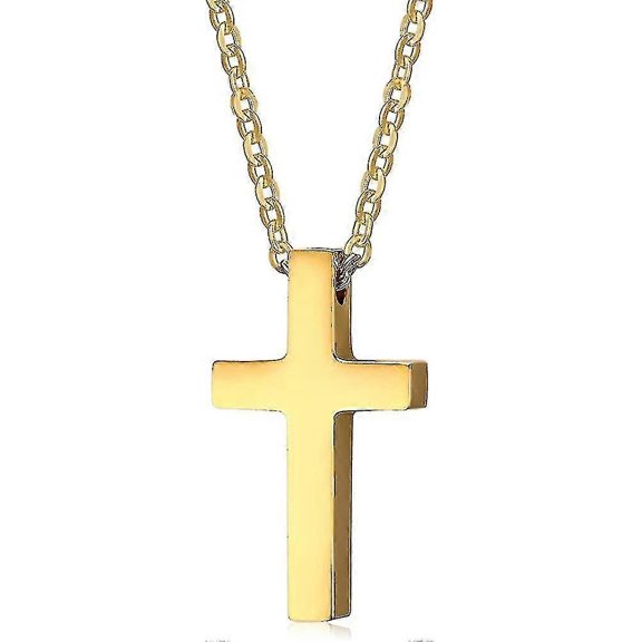 Faith Prayer Cross Pendant Simple For Men Women,stainless Steel Religious Gift