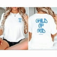 thumbnail image 1 of Faith Print T-shirt Child Of God Graphic Tees Shirts White S-5XL Inspirational Tops, 1 of 4