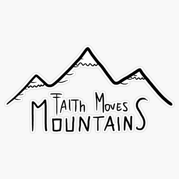 Faith Quote Daily Prayer Meditation Slogan Vinyl Sticker