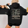 thumbnail image 1 of Faith Redemption Hoodie, Jesus Dropped The Charges Cross Graphic Hoodie, Christian Faith Sweatshirt, 2-Side Print Religious Pullover for Men & Women, 1 of 5