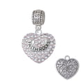 thumbnail image 1 of Faith Rocks on AB Crystal Heart - Best Friend Charm Bead, 1 of 1