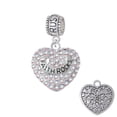 thumbnail image 1 of Faith Rocks on AB Crystal Heart - Trust In God Charm Bead, 1 of 1
