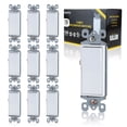 thumbnail image 1 of Faith SSK1B-WH, 15A White 3 Way-Rocker Light Dimmer Switch, 10 Pack, 1 of 10