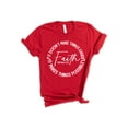thumbnail image 1 of Faith Shirt, Christian Shirts for Women & Men, Jesus T-Shirt, Christian Gifts, Graphic Tee Red, 1 of 3