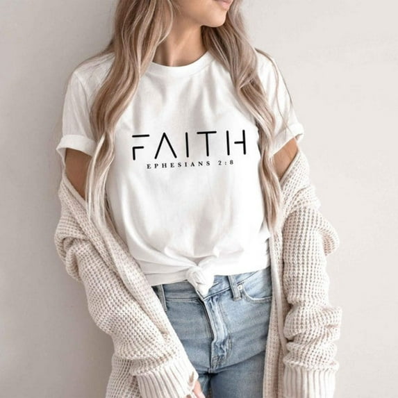 Faith Short Sleeve Graphic Tee T-Shirt