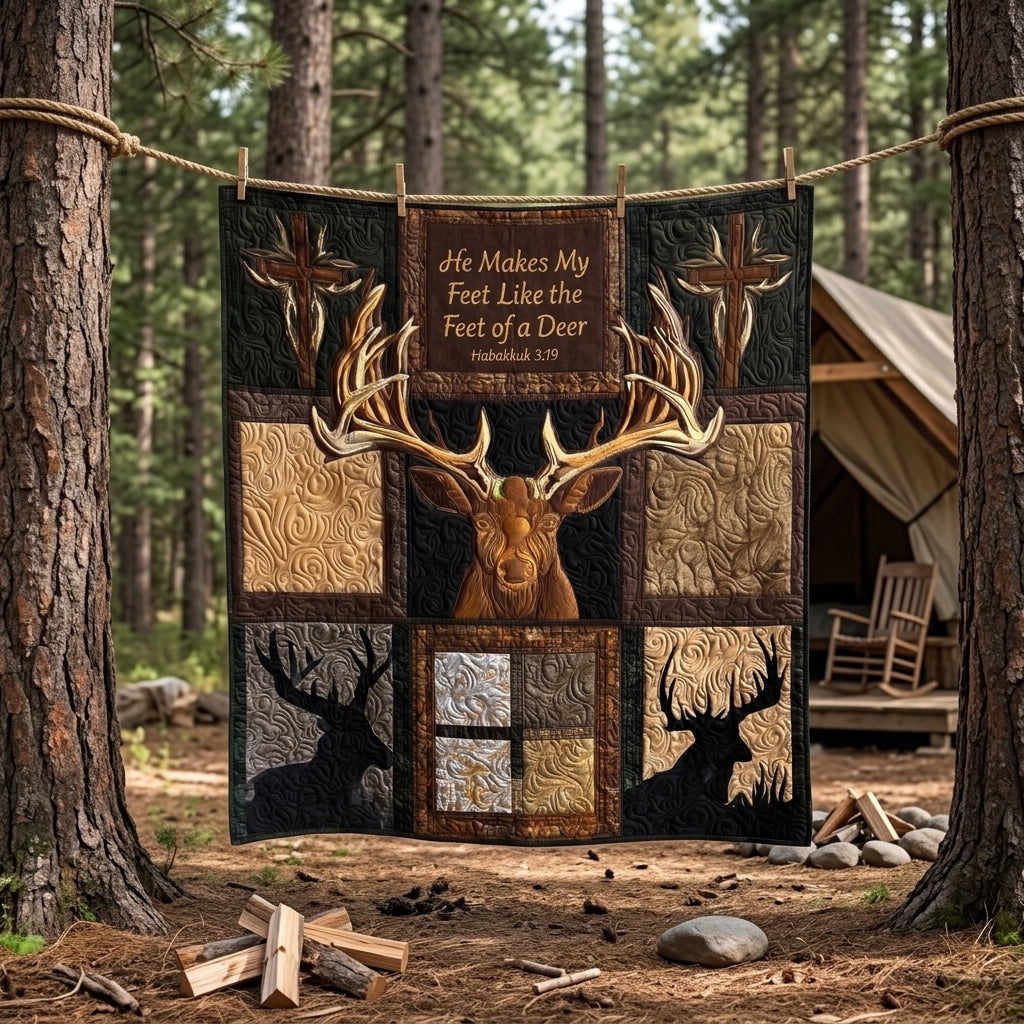 Faith Strong Through The Wilderness Quilted Blanket - Walmart.com