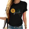 thumbnail image 1 of Faith Sunflower Believe Christ Jesus T-Shirt, 1 of 4