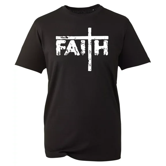 Faith T-Shirt Jesus Christian Cross Religious Quote God Faith Tee Top, Vintage T-Shirt - All Sizes S-5Xl, Gategoo