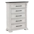 thumbnail image 1 of Faith Transitional  Style 5-Drawer Chest Made With Wood in Antique White, 1 of 14