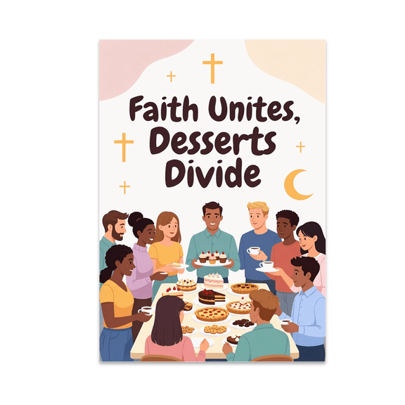 Faith Unites Desserts Divide - Community Decor - 13x19 Poster Print