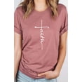 thumbnail image 1 of Faith Vertical Text Graphic Tee T-Shirt, 1 of 10