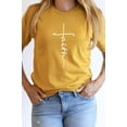 thumbnail image 1 of Faith Vertical Text Graphic Tee T-Shirt, 1 of 10