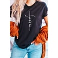 thumbnail image 1 of Faith Vertical Text Graphic Tee T-Shirt, 1 of 10