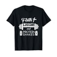 thumbnail image 1 of Faith Weights Christian Gym Weightlifting Workout Shirt, 1 of 5