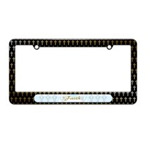 Faith With Halo And Angel Wings - Cross Religious License Plate Tag Frame - Christian Cross Design