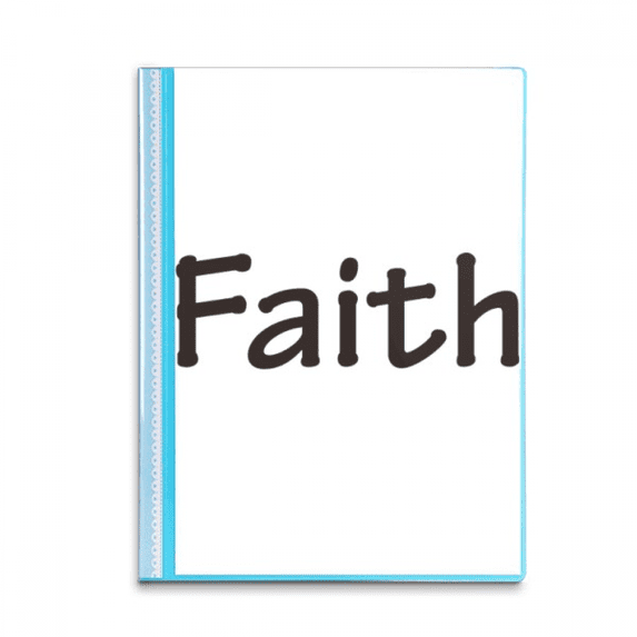 Faith Word Inspirational Quote Sayings Book Sheet Protectors Portfolio Binder Folder