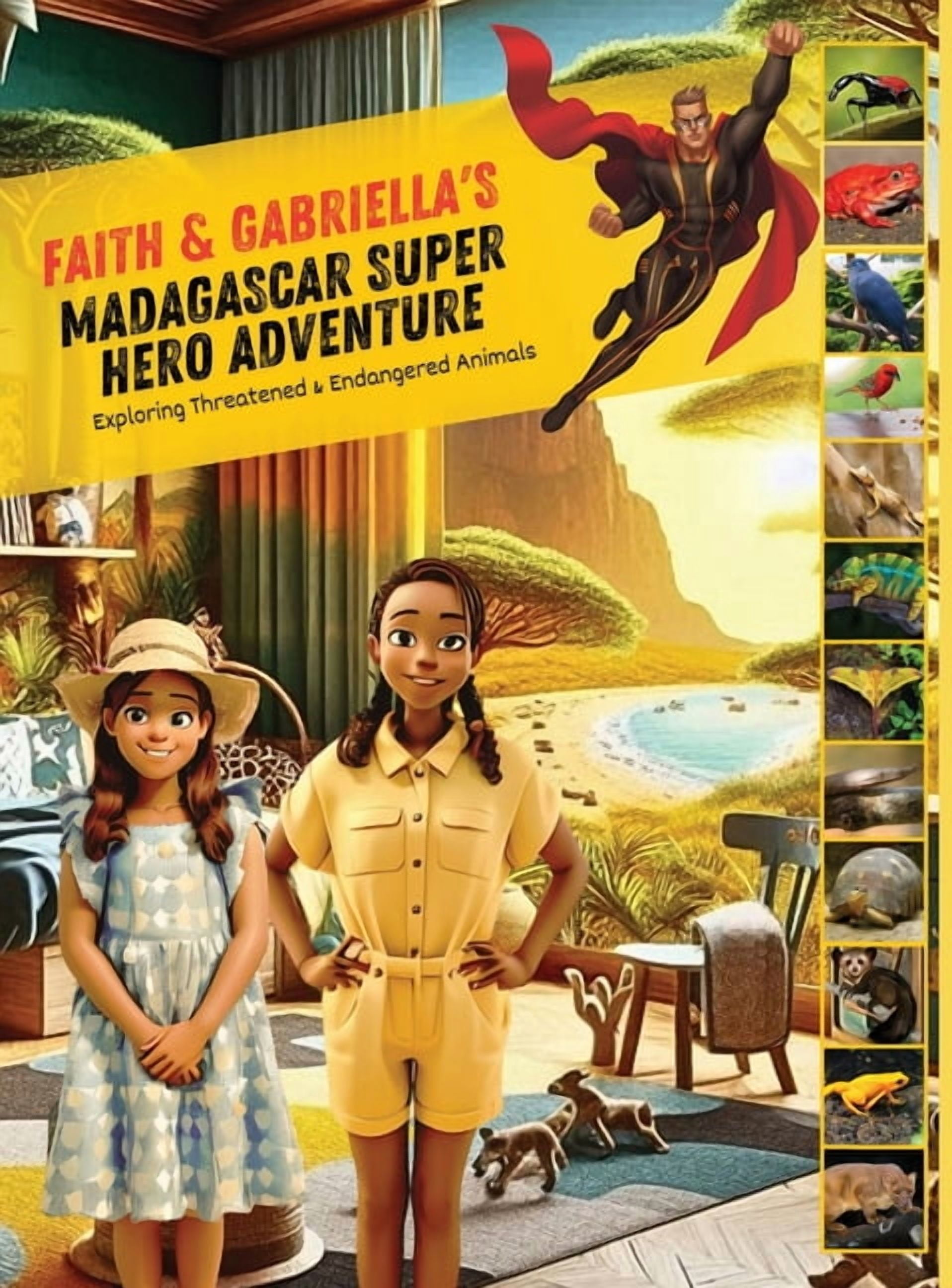 Faith & Gabriella Madagascar Super Hero Adventure: Exploring Threatened & Endangered Animals, (Hardcover)