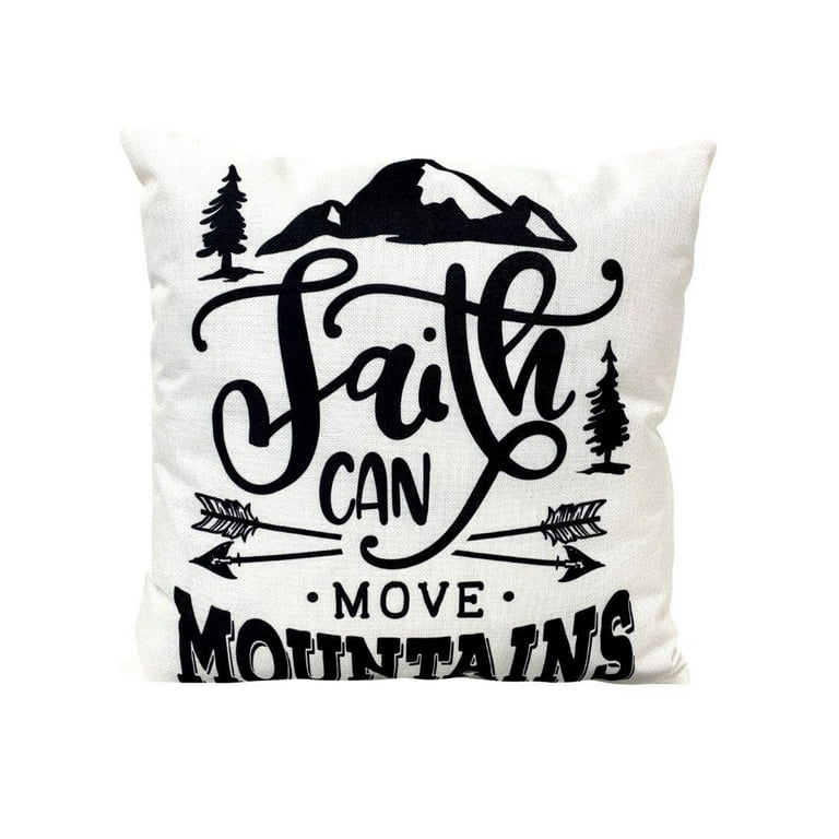 Faith Can Move Mountains {Cushion Cover} Faith Can Move Mountains {Cushion Cover}