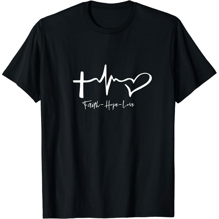 Faith Hope Love Tattoo Style Christian Shirt Faith Hope Love Tattoo Style Christian Shirt