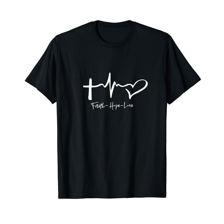 Faith Hope Love Tattoo Style Christian Shirt Faith Hope Love Tattoo Style Christian Shirt