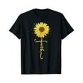thumbnail image 1 of Faith in God - Sunflower Faith - Blessed, Thankful Christ T-Shirt, 1 of 5