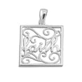 thumbnail image 1 of Faith in Script Font Framed Style Pendant Sterling Silver, 1 of 2