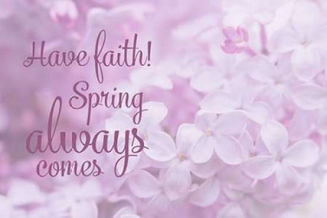 Faith in Spring Canvas Art - Ramona Murdock (12 x 18)