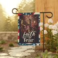 thumbnail image 1 of Faith over Fear American Flag, 4th July Housewarming Flag ID-0531-RJ4R, 1 of 4